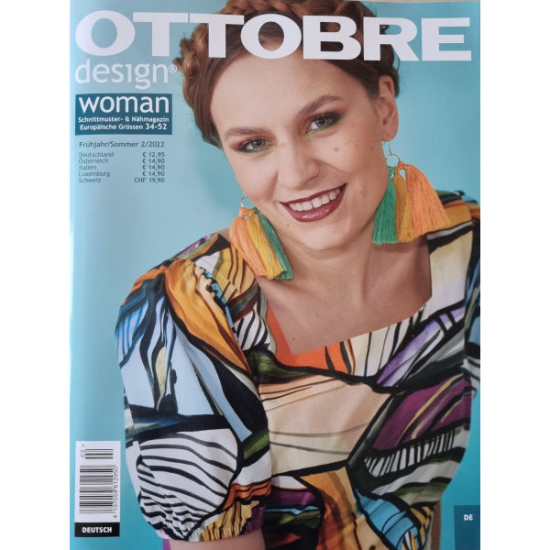 Nähzeitschrift Ottobre Ausgabe 2/2022 mit verschiedenen Damen Schnittmustern für den Sommer