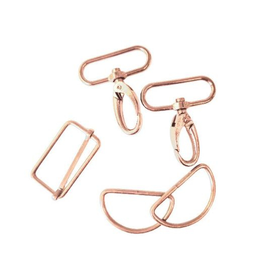 Komplettset für Taschen in roségold