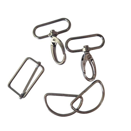 Komplettset für Taschen in altsilber