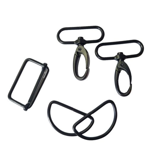 Komplettset für Taschen in schwarz