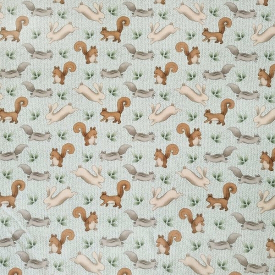 Preview: Super weicher French Terry mit Eichhoernchen von Swafing