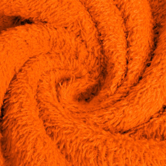 baumwollfrottee in orange