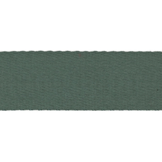 Weiches Gurtband aus Baumwollmix in altgrün unifarben