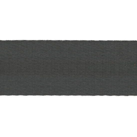 Weiches Gurtband aus Baumwollmix in mittelgrau unifarben