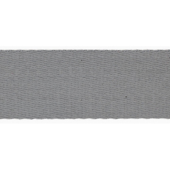 Weiches Gurtband aus Baumwollmix in silber unifarben