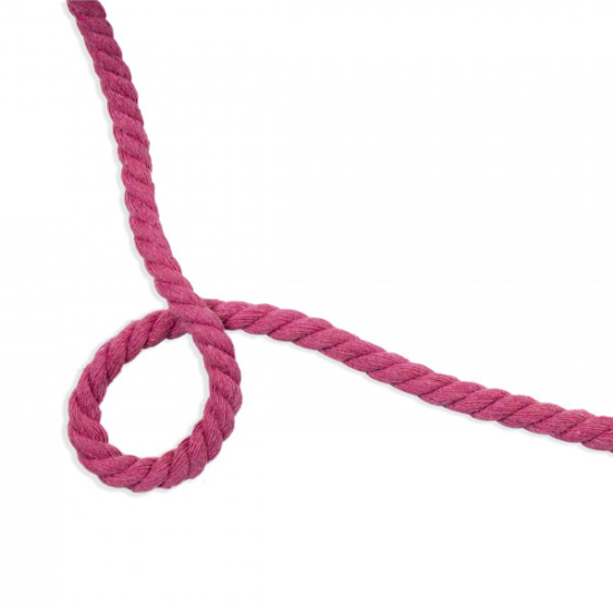gedrehte kordel aus baumwollgemisch mit einem durchmesser von 8mm in dunkles altrosa