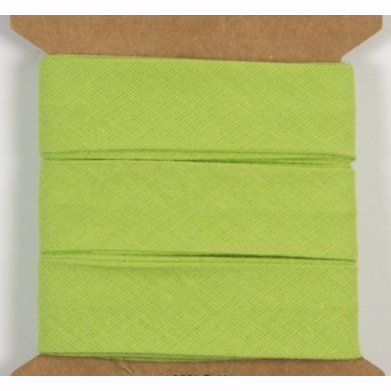 Baumwollschrägband mit einer Breite von 20mm in lemon gemustert