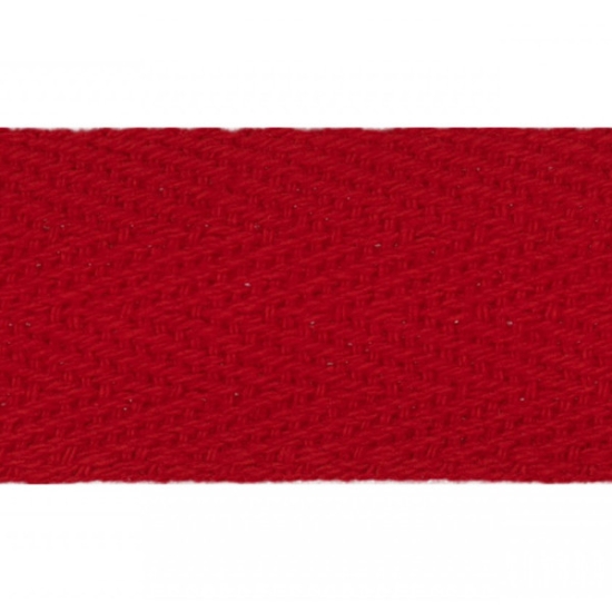 Baumwollwebband in rot