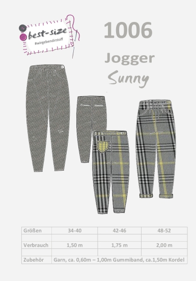 best-size Schnittmuster - Jogger - Sunny