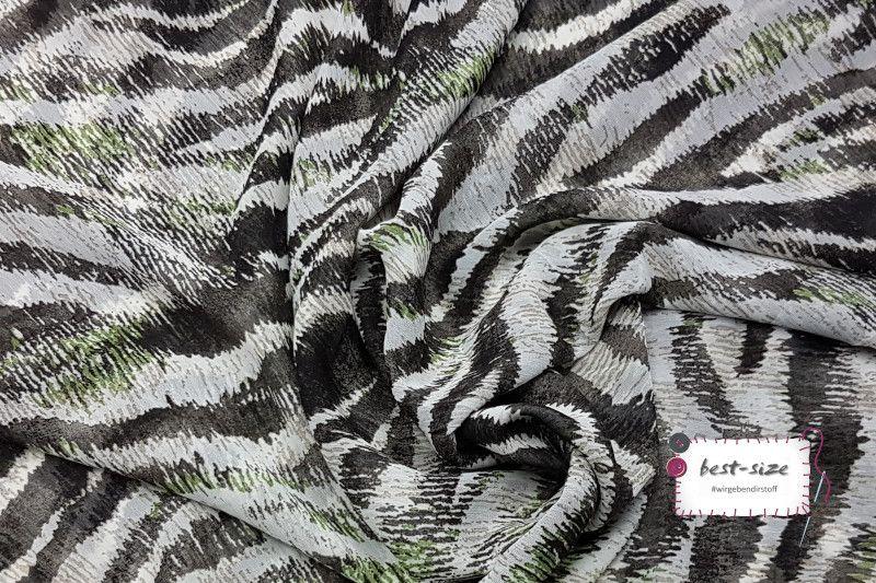 chiffon crepe gemustert in zebrafelloptik