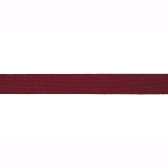 Elastisches Viskoseschrägband in bordeauxrot gemustert