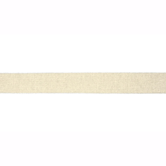 Elastisches Viskoseschrägband in ecru gemustert