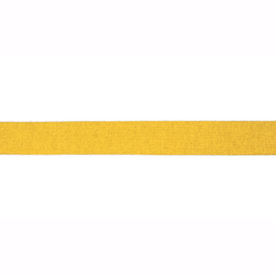 Elastisches Viskoseschrägband in gelb gemustert