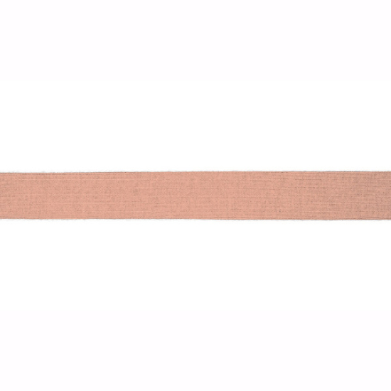 Elastisches Viskoseschrägband in lachsfarben gemustert