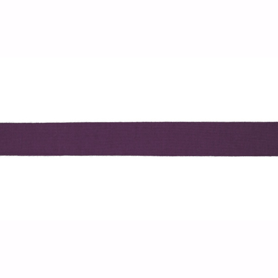 Elastisches Viskoseschrägband in lila gemustert