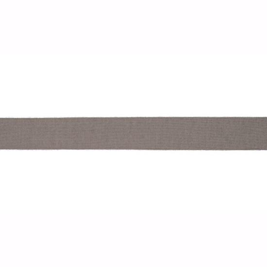 Elastisches Viskoseschrägband in mittelgrau gemustert