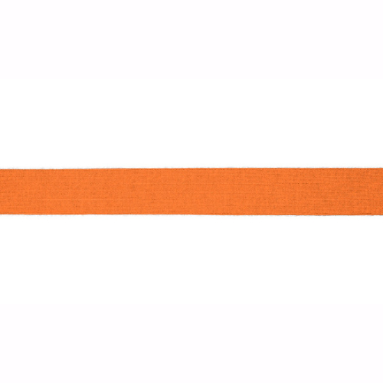 Elastisches Viskoseschrägband in orange gemustert