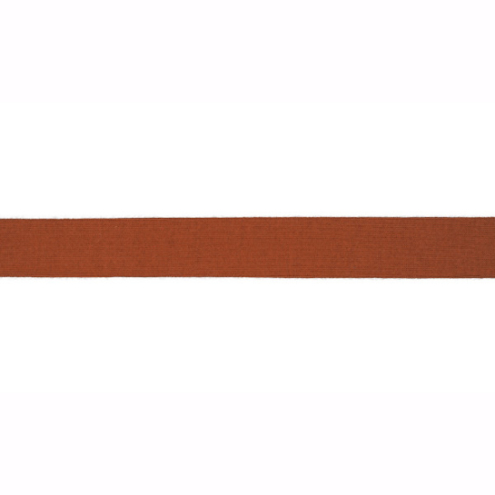 Elastisches Viskoseschrägband in rostfarben gemustert