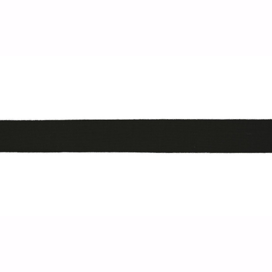 Elastisches Viskoseschrägband in schwarz gemustert