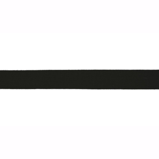 Elastisches Viskoseschrägband in schwarz gemustert
