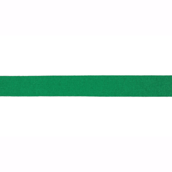 Elastisches Viskoseschrägband in tannengrün gemustert