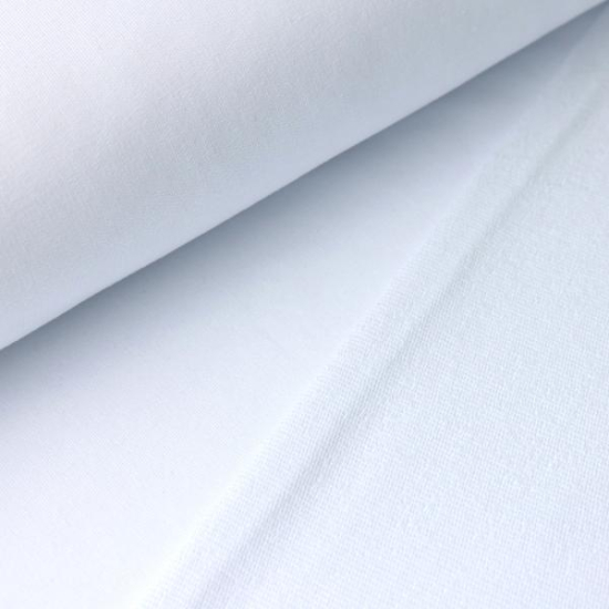 french terry uni in weiss