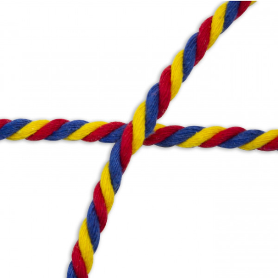 Preview: gedrehte baumwollkordel multicolor mit einem durchmesser von 6mm