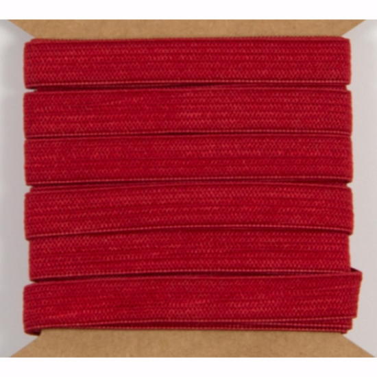 Preview: elastisches gummiband mit einer breite von 10mm in rot