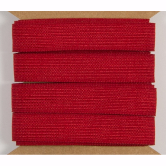 Preview: elastisches gummiband mit einer breite von 15mm in rot