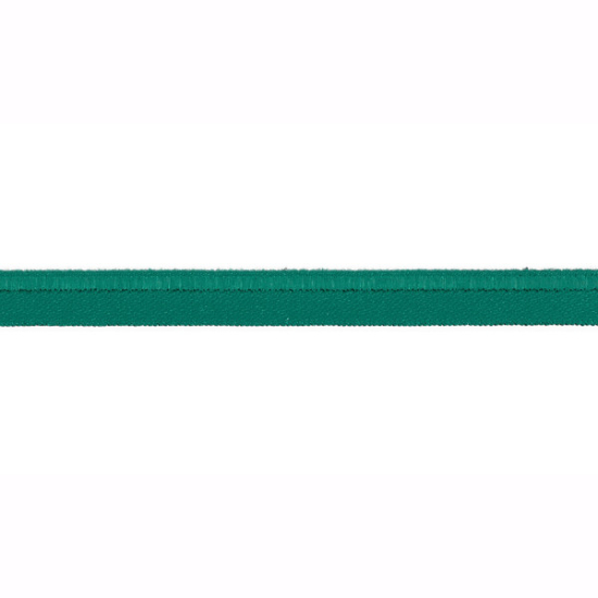 elastisches paspelband in smaragd gemustert