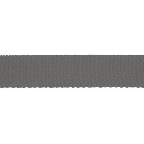 Gurtband mit einer Breite von 25mm oder 40mm in mttelgrau unifarben