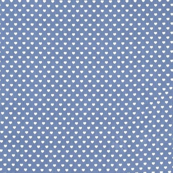 Baumwollstoff in jeans mit verschiedenen Mustern.