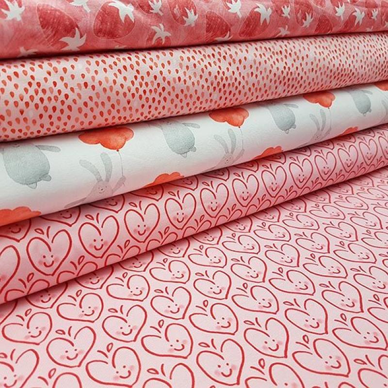 HILCO Baumwolljersey Market Love Rosa