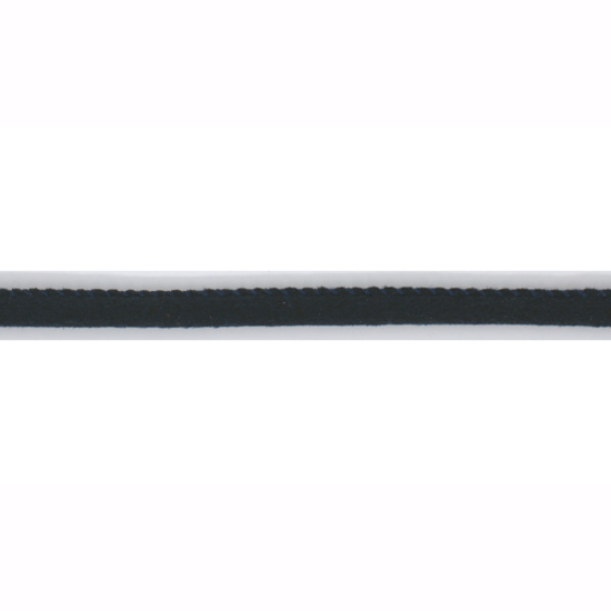 Kunstlederkordel mit einem Durchmesser von 6mm in dunkelblau.