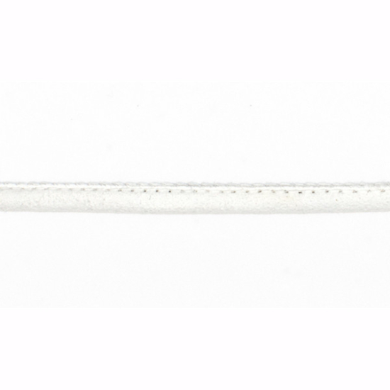 Kunstlederkordel mit einem Durchmesser von 6mm in ecru.