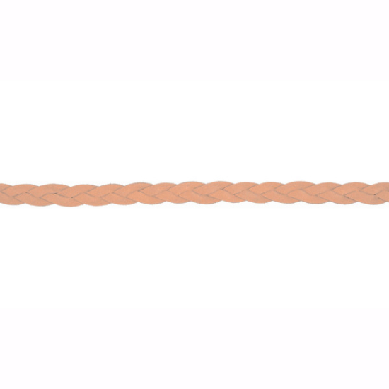 Geflochtene Kunstlederkordel mit einer Breite von 10mm in altflieder.