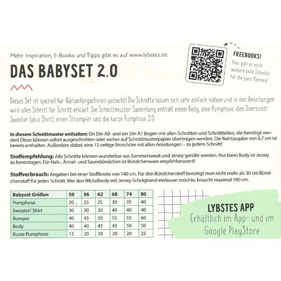 Preview: Babyset 2.0 Gr. 50 bis 80