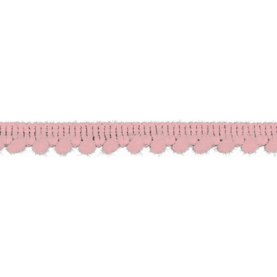 pompom band mit einem abstand von 4mm in rosa