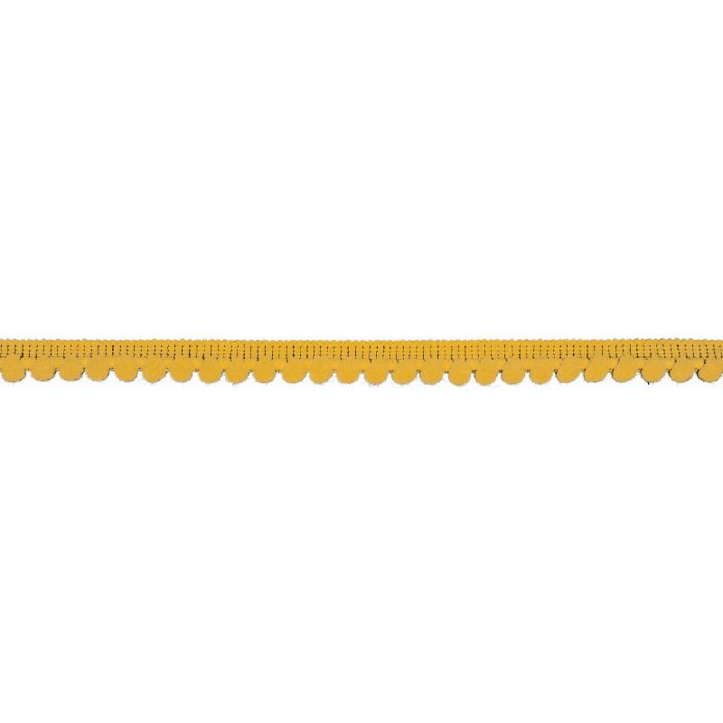 pompom band mit einem abstand von 6mm in gelb