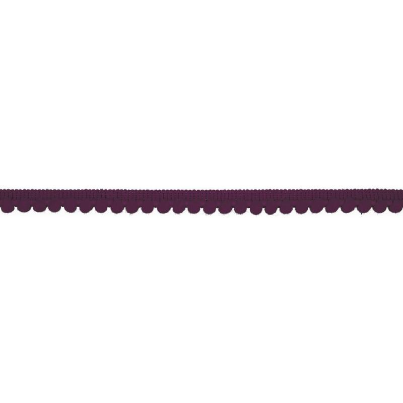 pompom band mit einem abstand von 6mm in lila