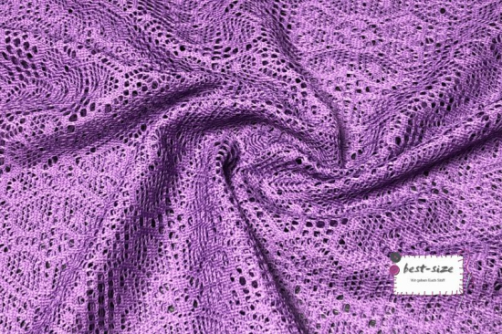 Preview: spitzenstoff in lila gemustert mit blumen