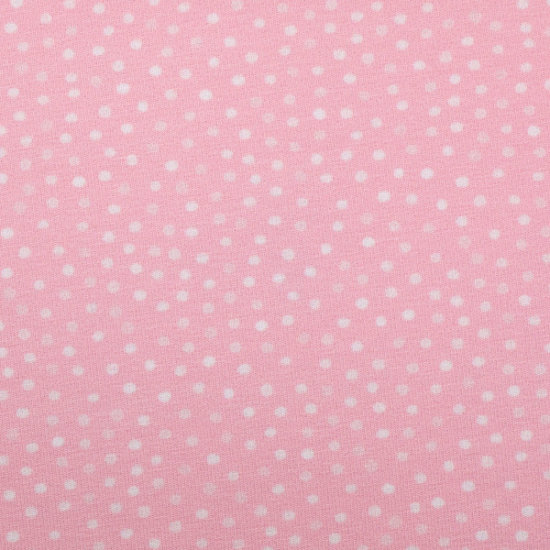 Preview: Baumwolljersey von Swafing in rosa gemustert mit weissen Punkten