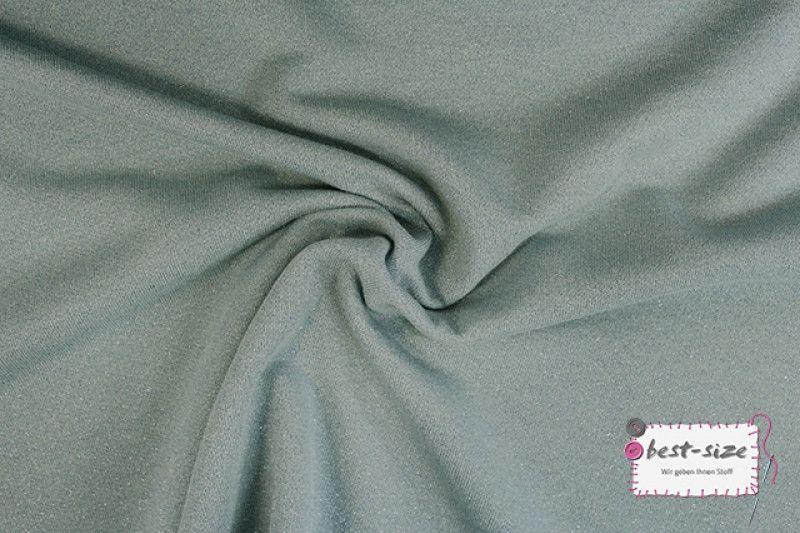 sweartshirtstoff in hellen iceblau mit glitzernden muster leicht geknuellt