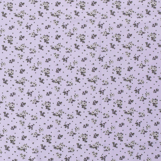 Baumwollstoff mit Blumen in hellem Pink