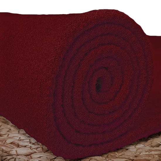 Walkloden Malou in Mittelrot