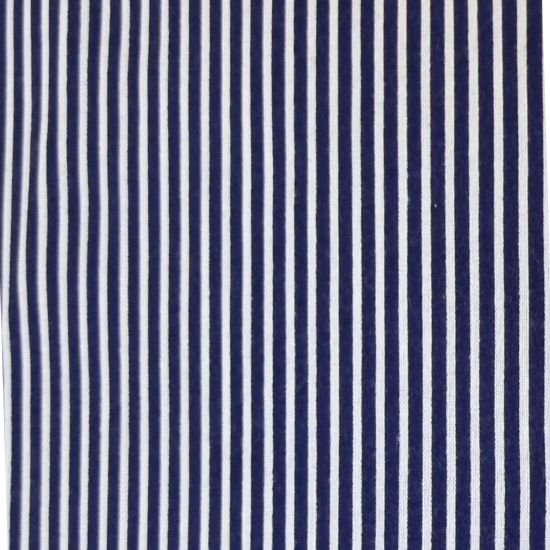 Baumwollstoff Streifen Marine