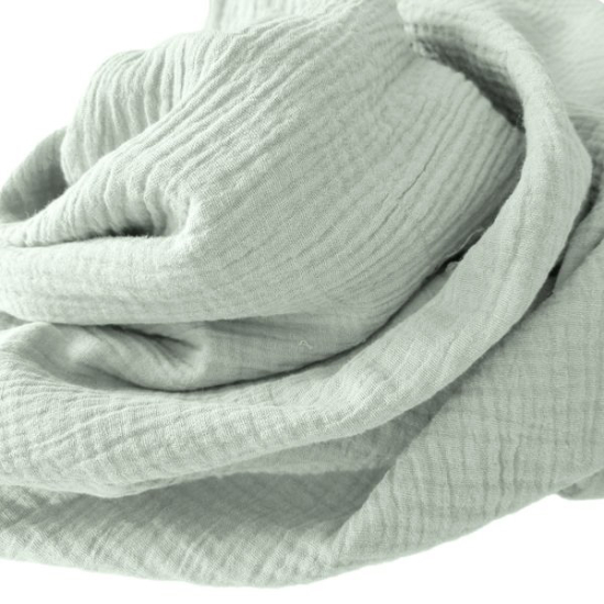Weicher Double Gauze Musselin aus 100% Baumwolle.