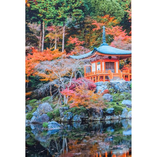 Weich fallendes jersey Panel mit siatischem Motiv