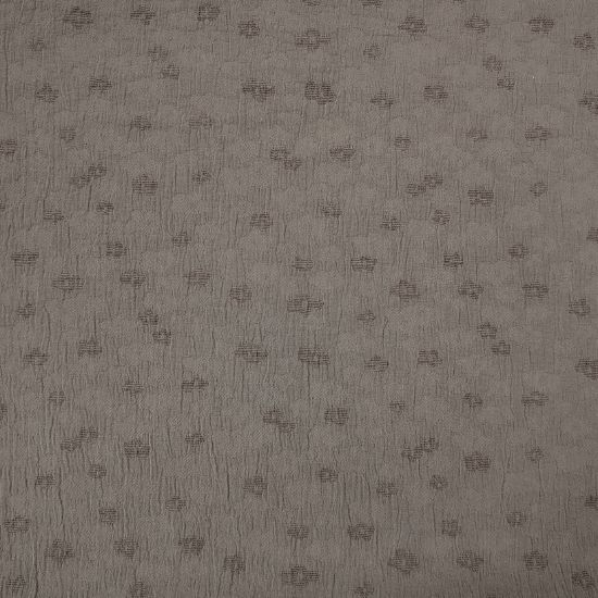 weicher leichter Musselin melange in taupe mit Jacquard Muster