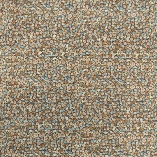 Weicher Cordstoff in braunen Farbtönen mit Allover Mini Blumenprint gemustert